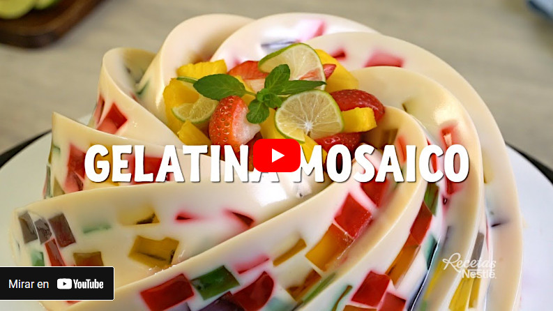 Video de gelatina de mosaico