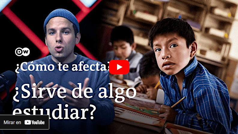 Video de Deutsche Welle sobre la calidad de la escuela pública y privada