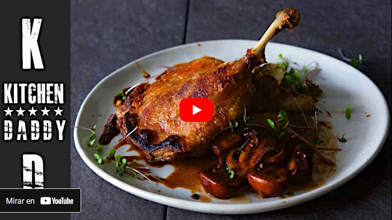 Video recipe for cooking duck confit & port sauce